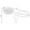 Outdoor Round 2 in 1 Deck Mounted Bird Bath Bowl Railing Bird Mesh Tray Feeder with Adjustable Clamp
